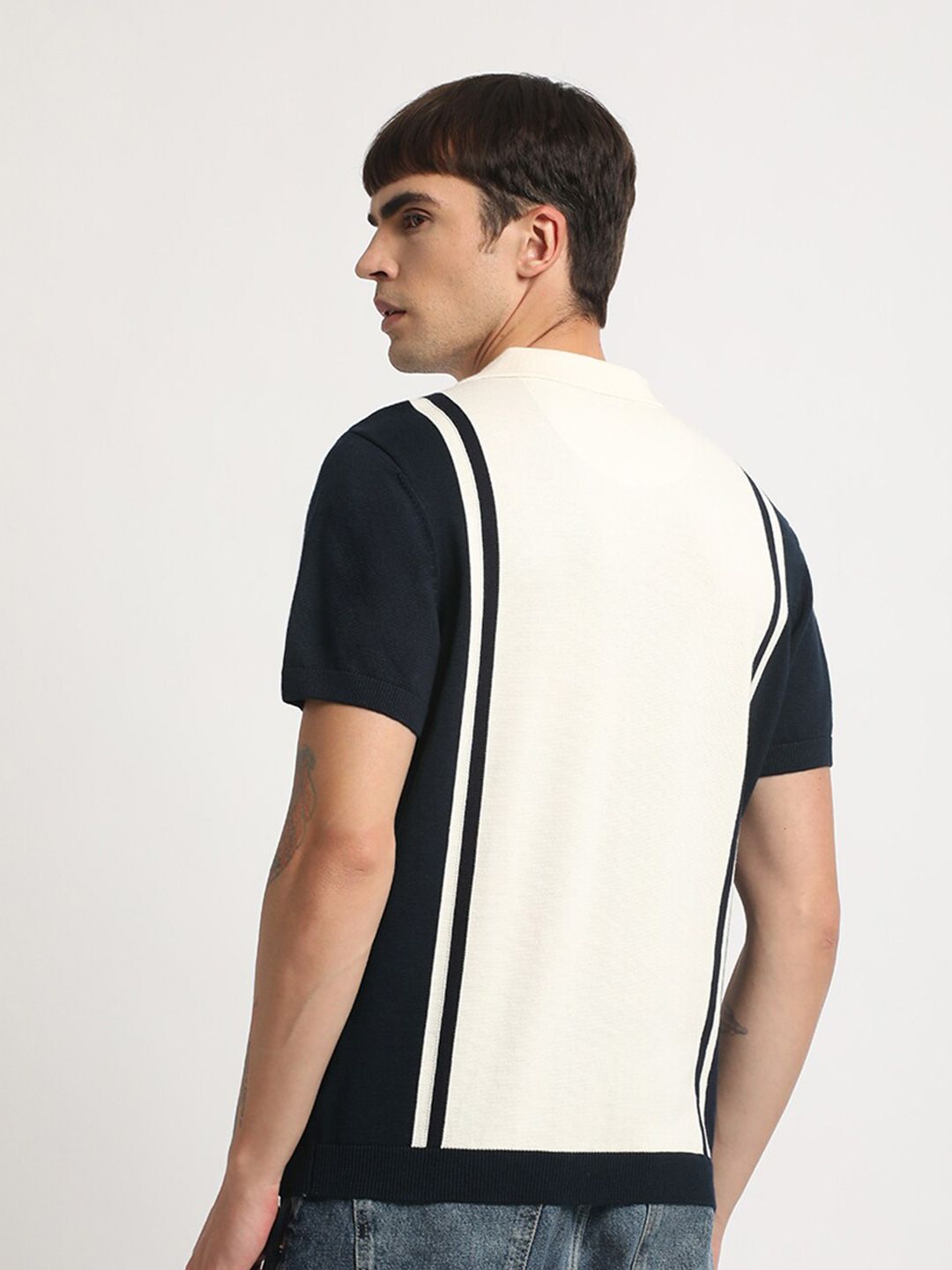 THE BEAR HOUSE Polo Collar Pure Cotton T-shirt