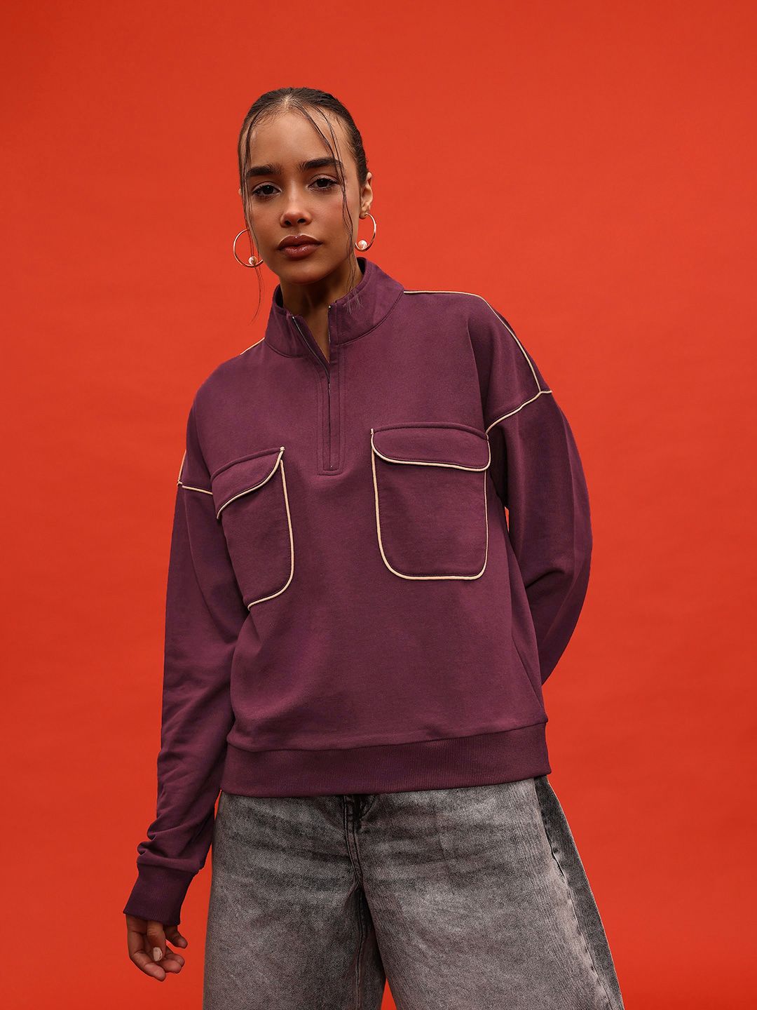 DressBerry Pocket Detail Sweatshirt