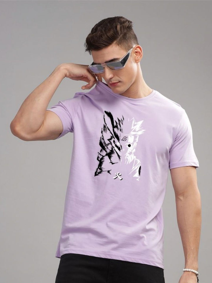 ADRO Men Typography Printed Raw Edge T-shirt