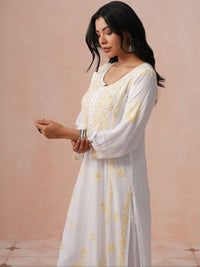 House of Chikankari Women Embroidered Chikankari Kurta