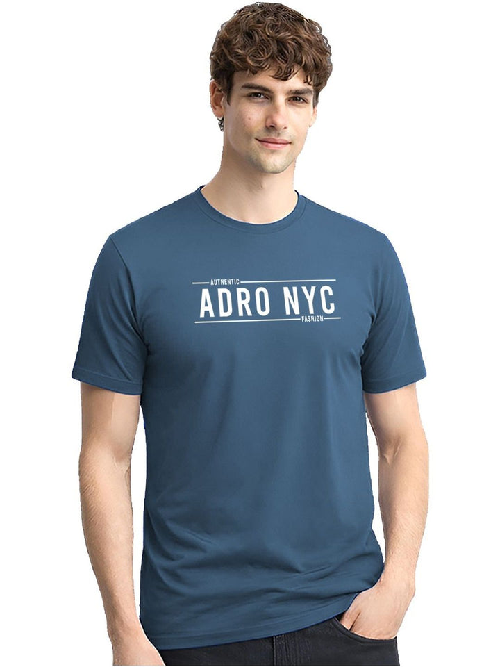 ADRO Men Typography Printed T-shirt