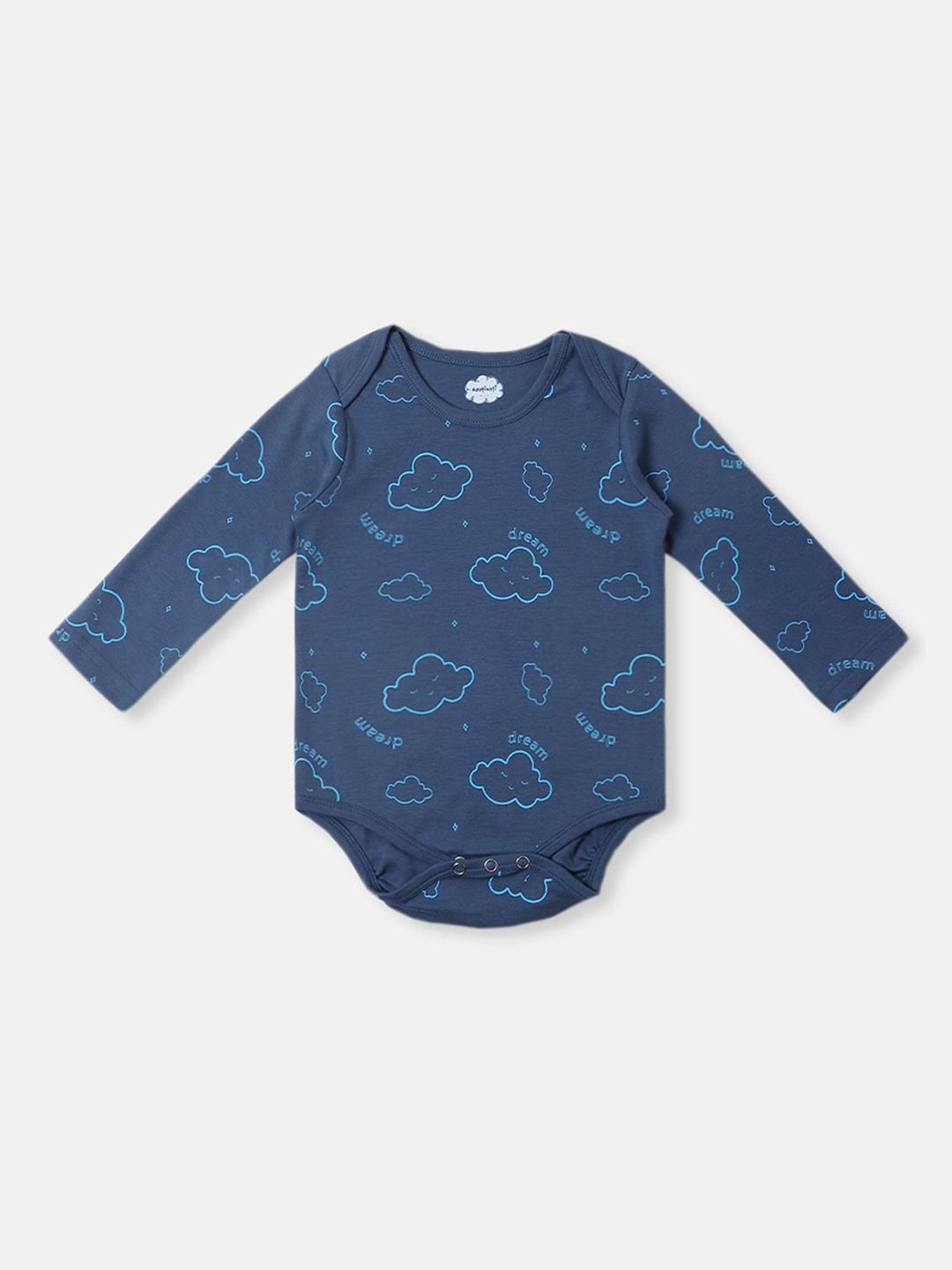 Nautinati's Infants' Cotton Interlock Boys Pack Of 2 Cloud Print Onesie