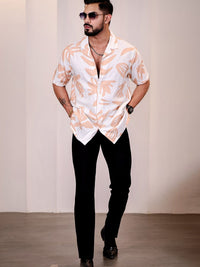 Eszett  Floral Printed Spread Collar Shirt