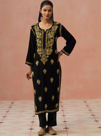 House of Chikankari Women Ethnic Motifs Embroidered Chikankari Kurta