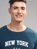 ADRO Men Typography Printed Applique T-shirt