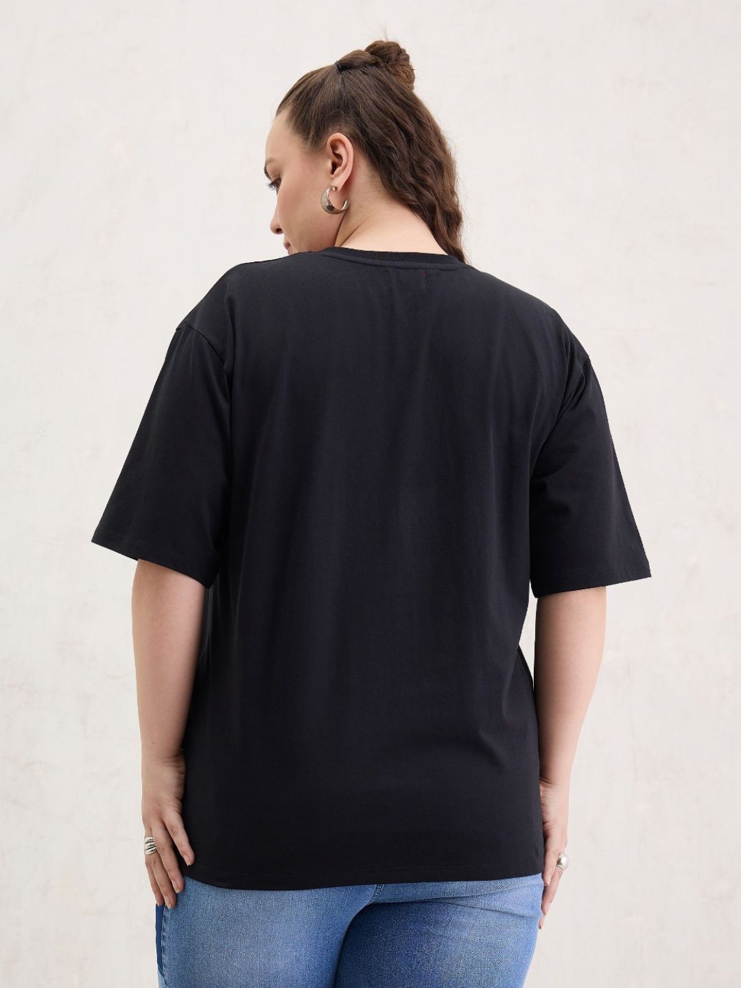 T-Shirt Poket Sassafras Curve Women Printed Women