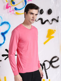 The Indian Garage Co Pink Round Neck Casual T-shirt