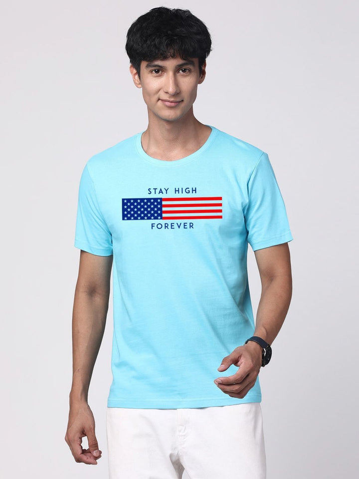 ADRO Men Graphic Printed Round Neck T-shirt