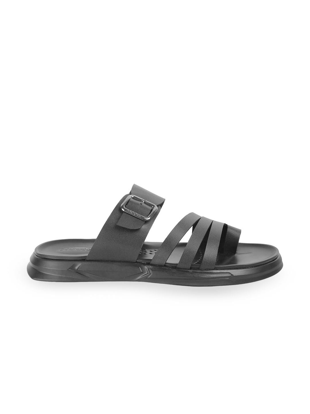 Mochi Men Leather Comfort Sandals with Buckle