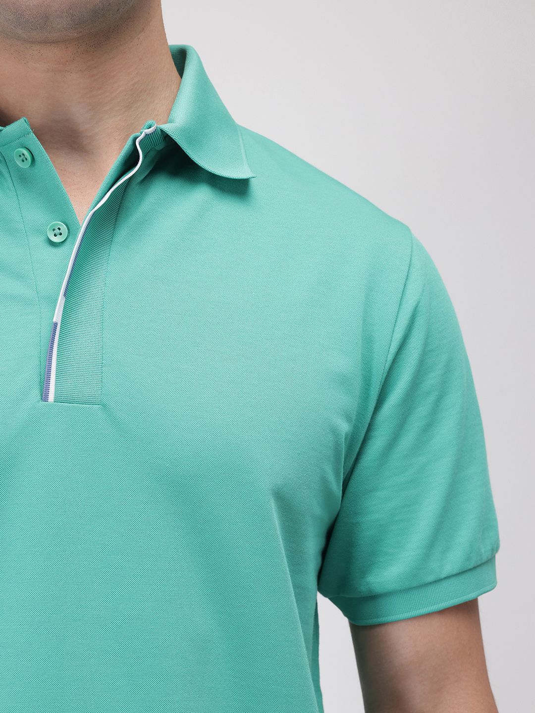 RARE RABBIT Men Polo Collar T-shirt
