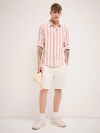 THE BEAR HOUSE Men Slim Fit Striped Casual Shirt