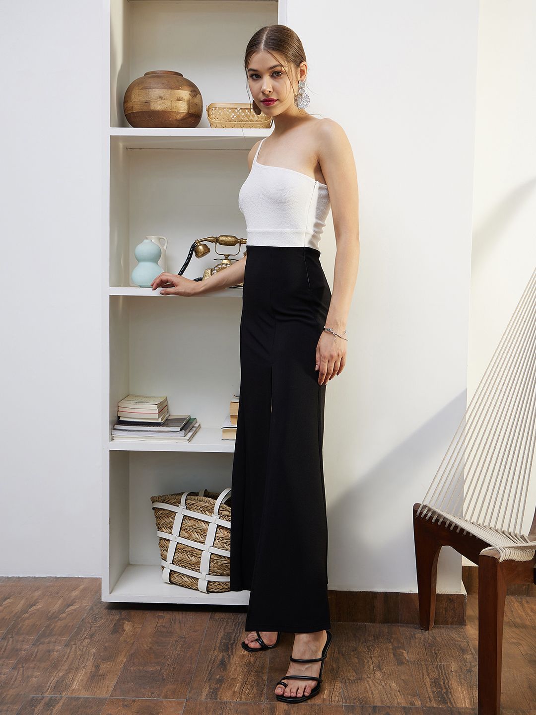 Berrylush Women One Shoulder Bodycon Maxi Dress