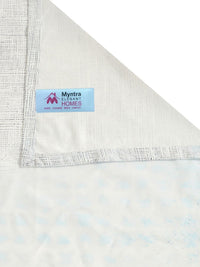 Myntra Elegant Homes Blue Floral 300 TC Cadar Katil King dengan 2 Sarung Bantal
