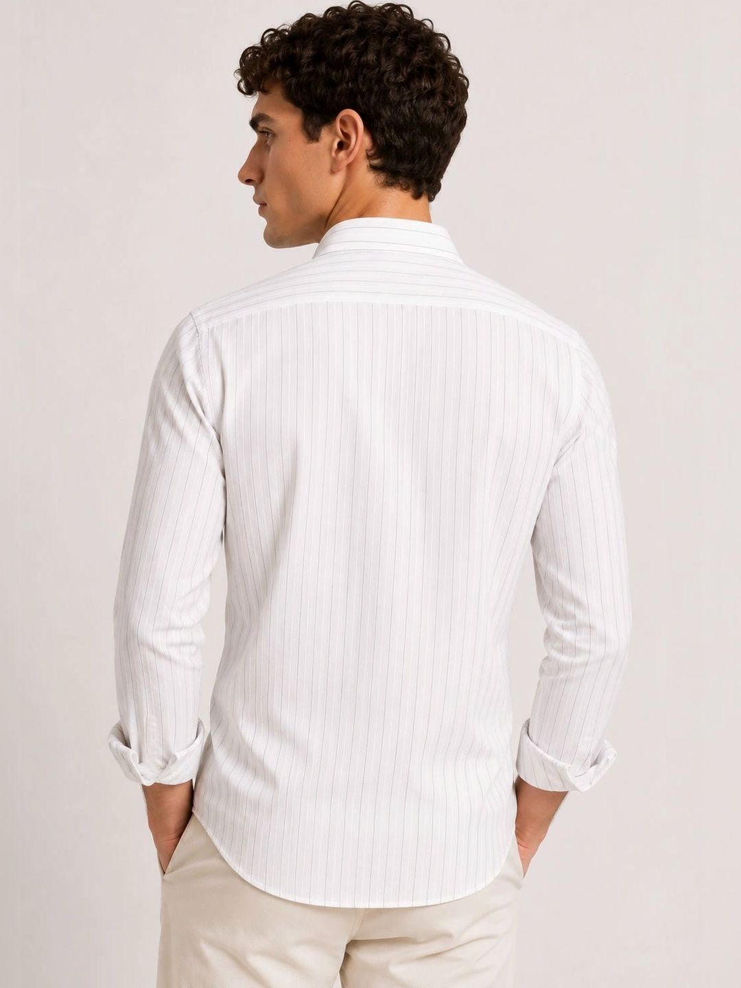 Baju Kasual Berjalur Standard Lelaki ADRO