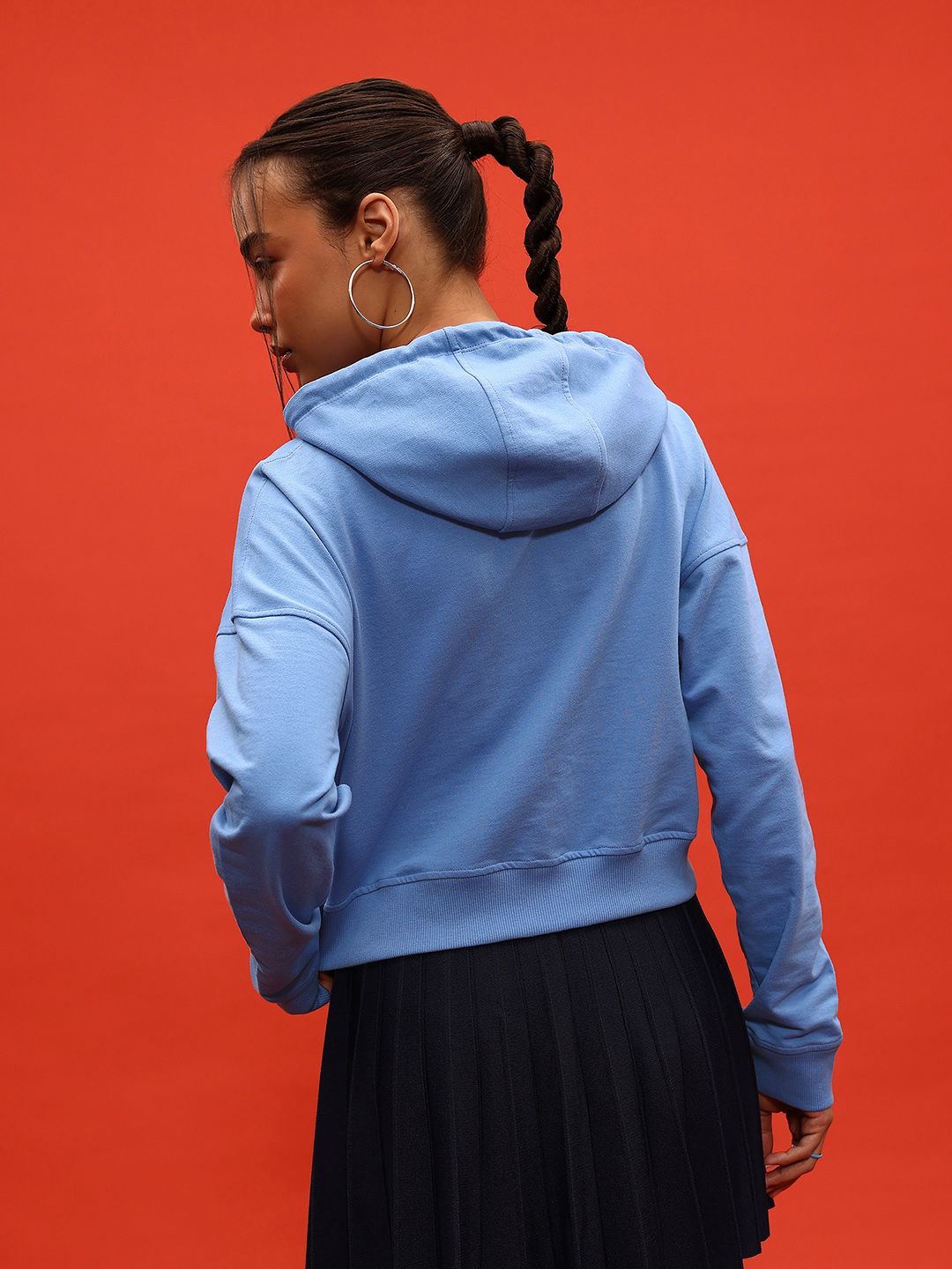 DressBerry Hooded Pocket Detail Relaxed Sweatshirt
