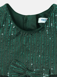 Nauti Nati Girls Sequin Party Dress with Sling Bag