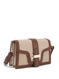 Lino Perros Voyage Colourblocked Structured Satchel With Detachable Sling Strap