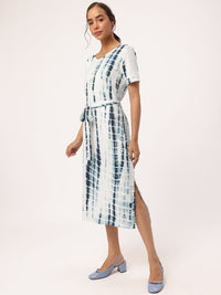 DressBerry Tie & Dye Illusion Printed Sheath Dress