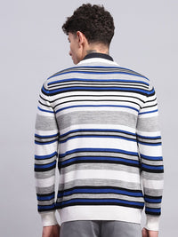 Monte Carlo Men Striped Woolen Pullover