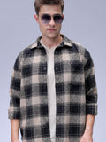 The Indian Garage Co Men Relaxed Fit Spread Collar Checked Cotton Casual Shirt