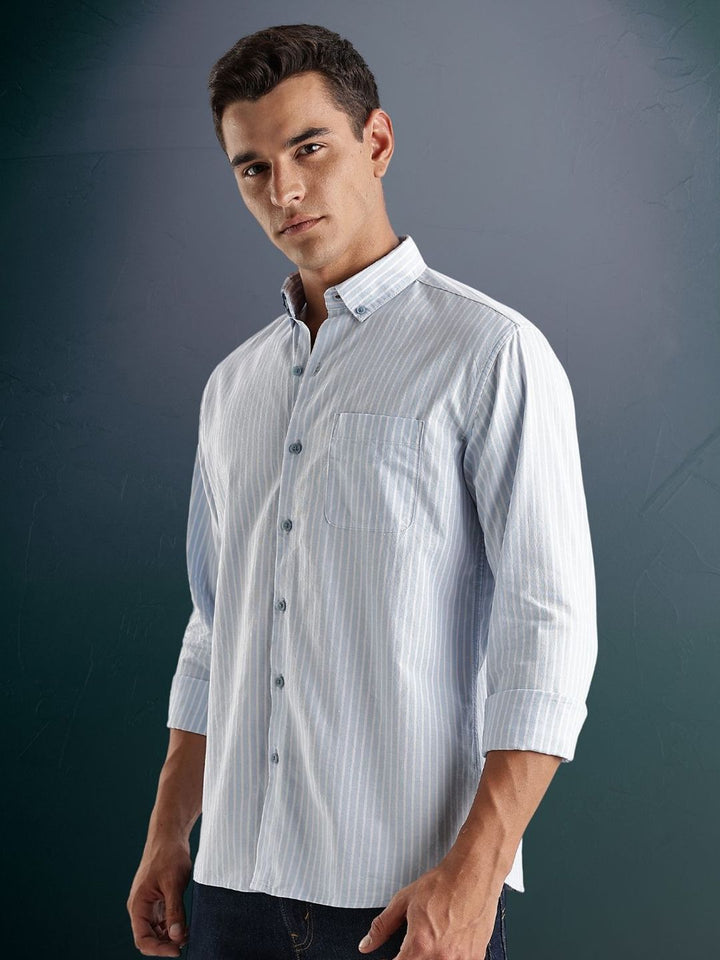 ADRO Standard Striped Casual Shirt