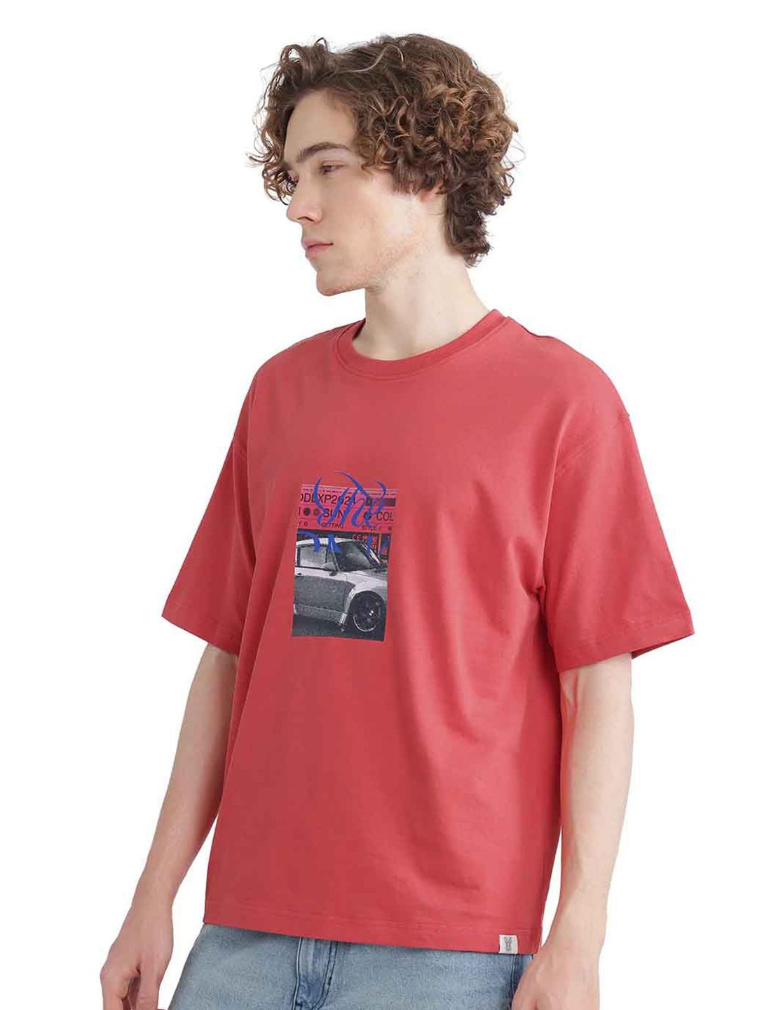 RARE RABBIT Printed Baggy T-shirt