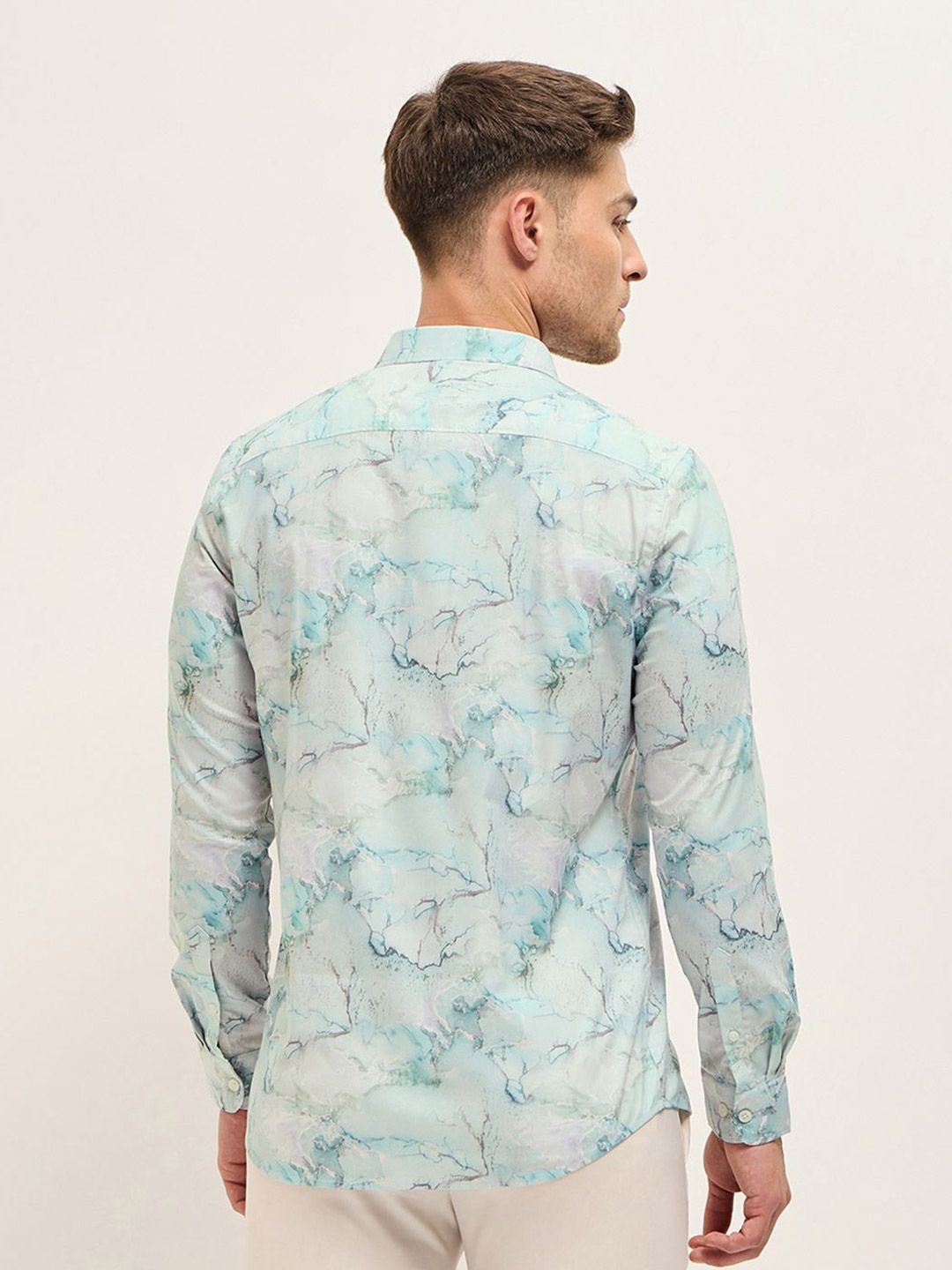 THE BEAR HOUSE Men Tailored Fit Opaque Printed Formal Shirt
