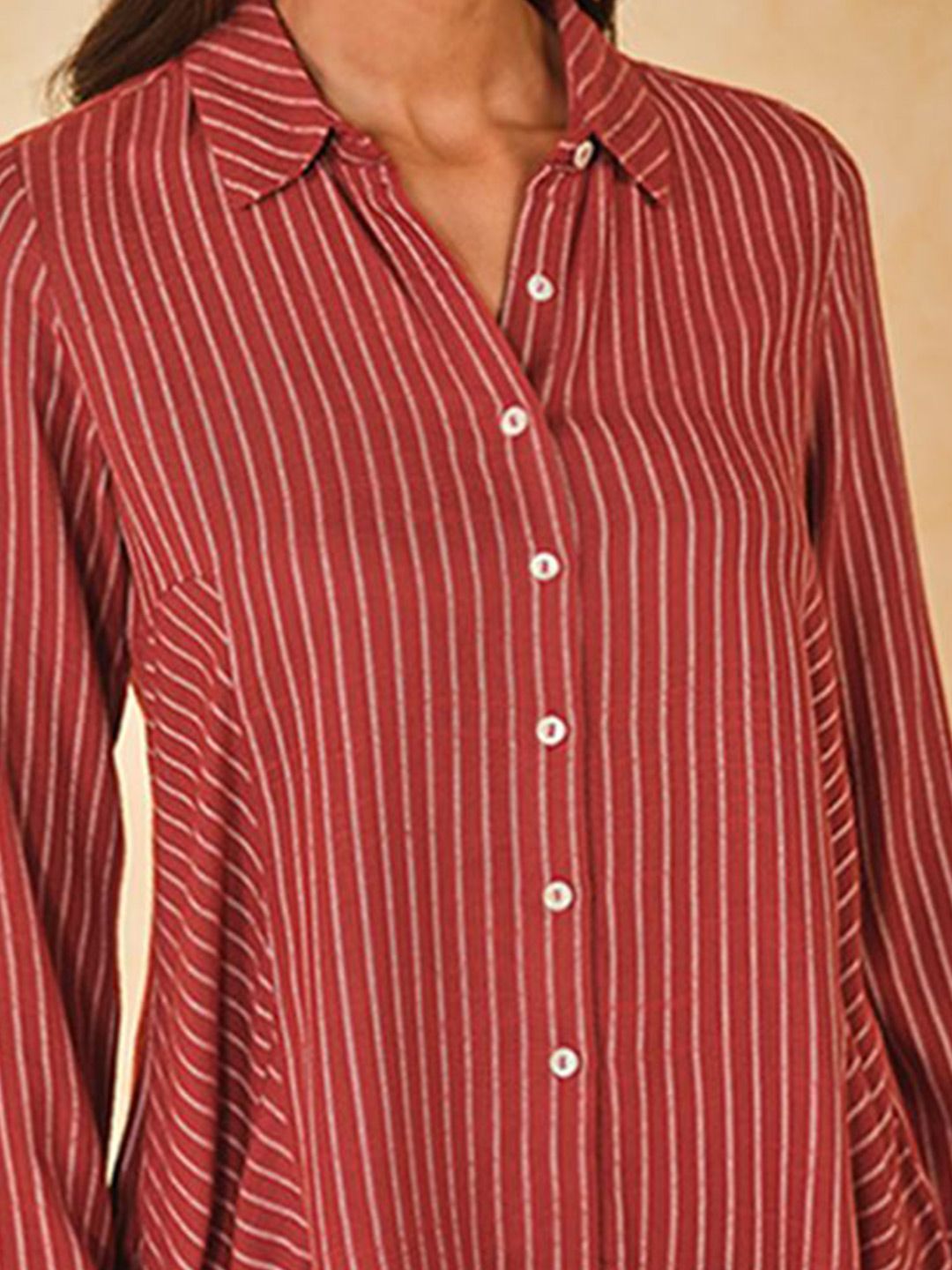 AND Women Striped Casual Shirt