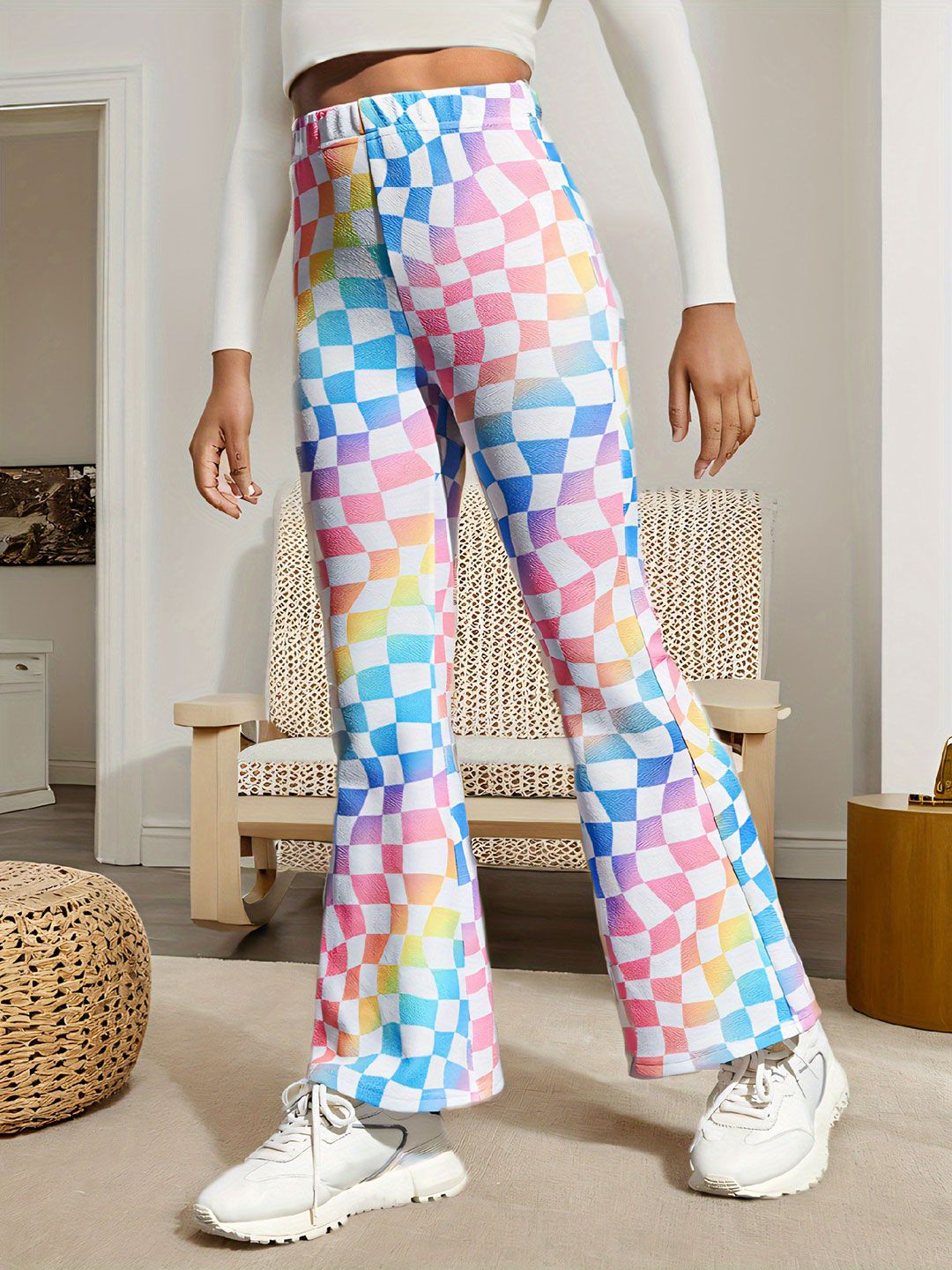 YK Girls Smart Slim Fit Trousers