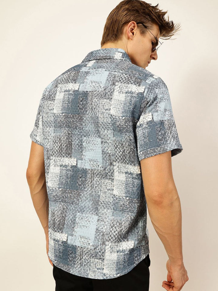 Thomas Scott Men Premium Slim Fit Opaque Printed Casual Shirt