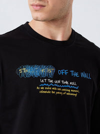 SPYKAR Men Typography Printed Round Neck Cotton Relaxed Fit T-shirt