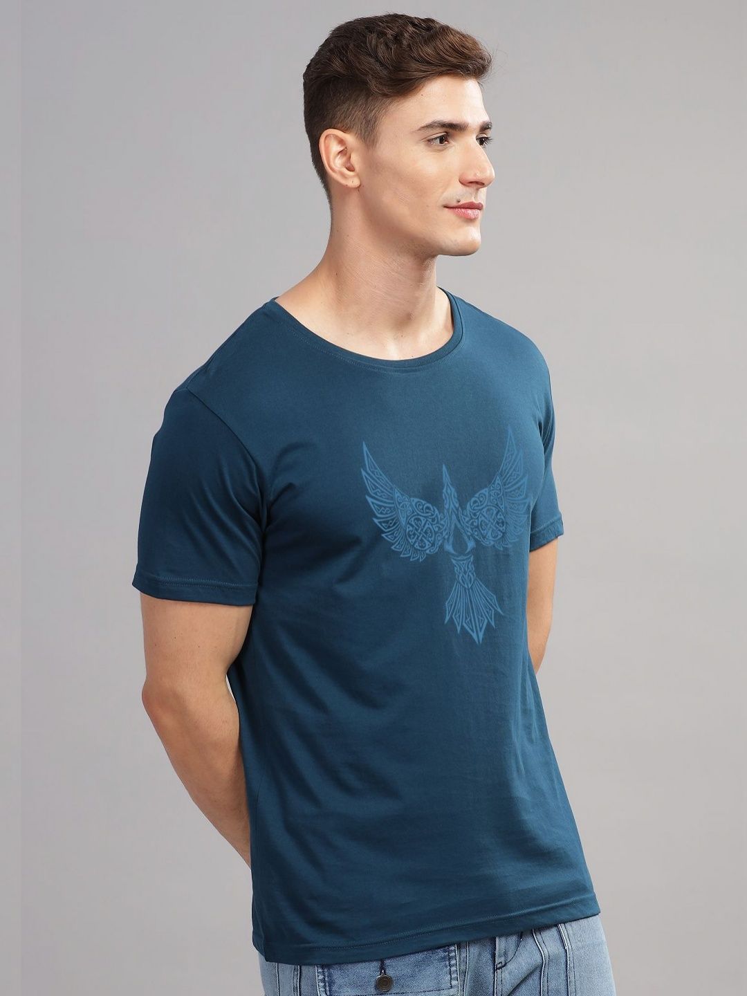 ADRO Men Printed Ethnic T-shirt