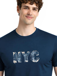 ADRO Men Typography Printed T-shirt
