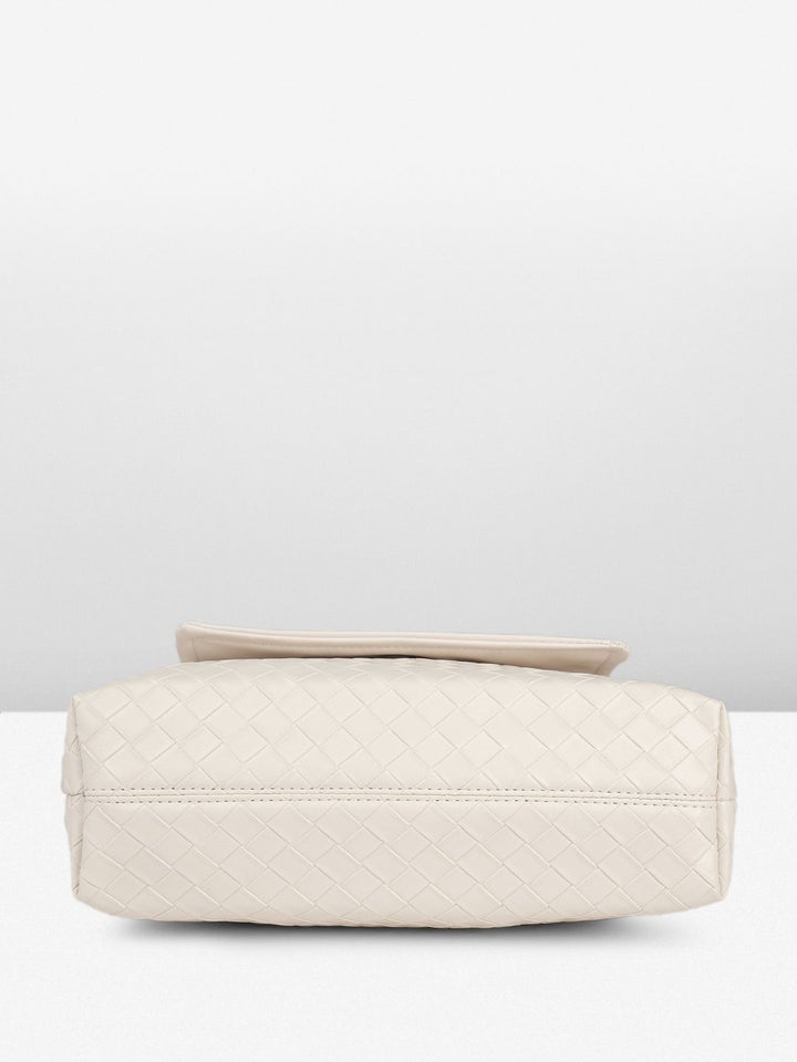 DressBerry Structured Shoulder Bag with Bow Detail
