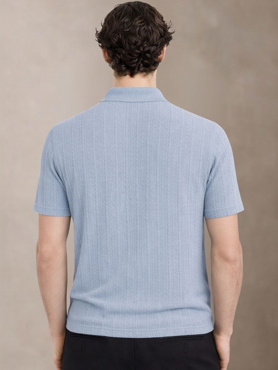 ADRO Men Polo Collar T-shirt