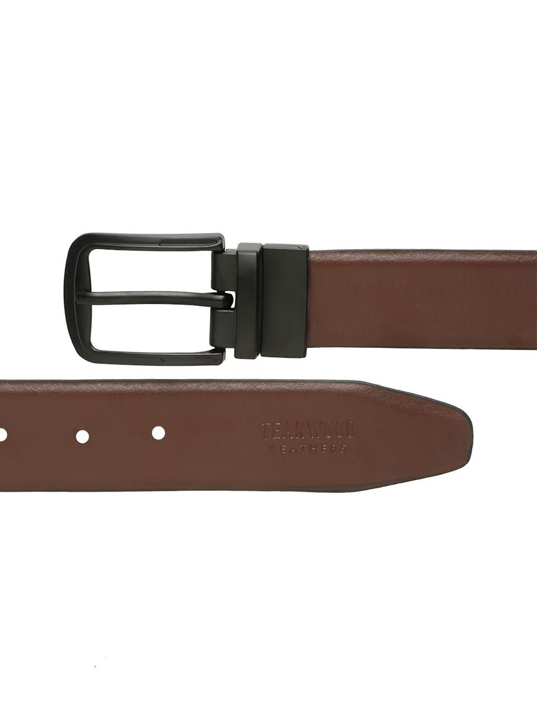 Teakwood Leathers Men Leather Reversible Formal Belt