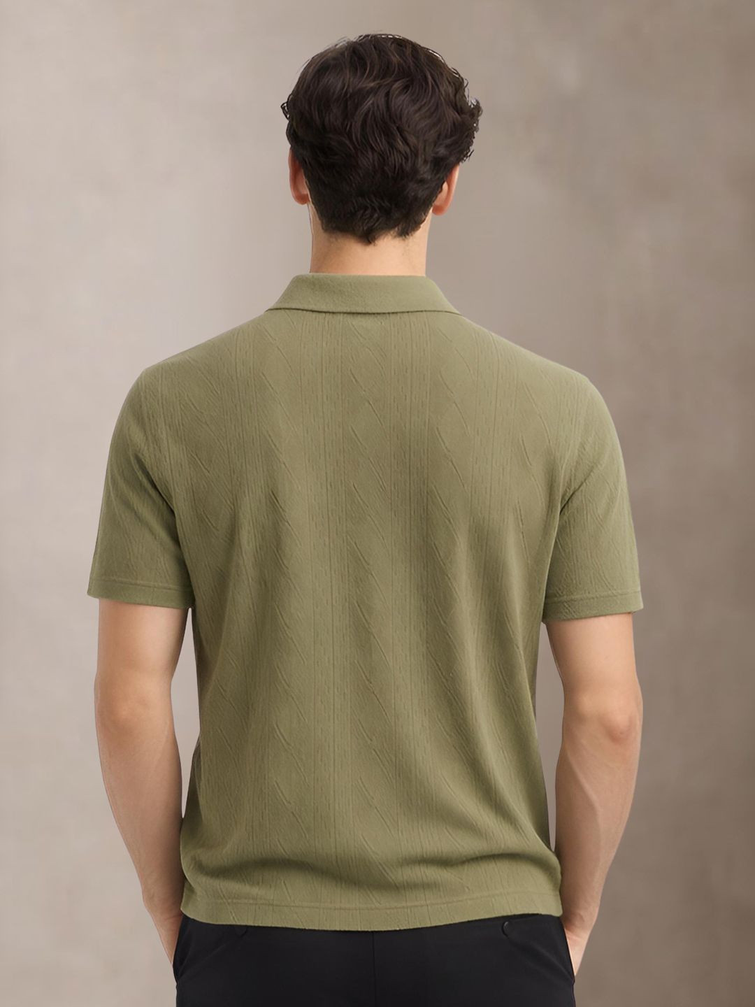 ADRO Men Polo Collar T-shirt