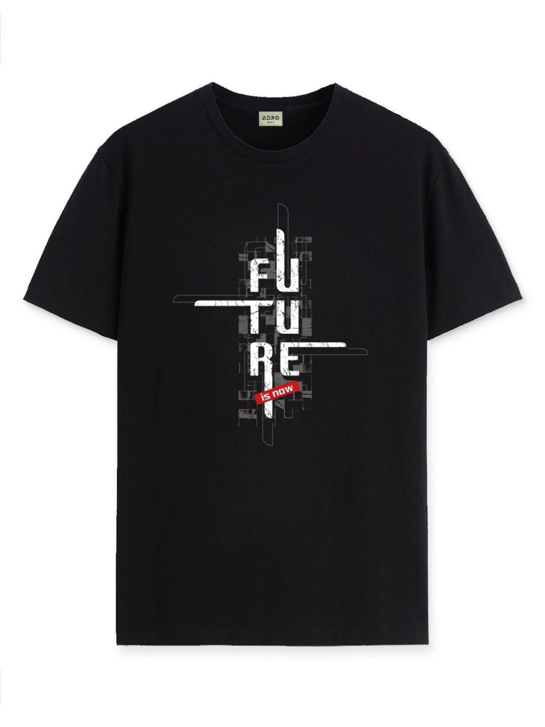 ADRO Men Graphic Printed Round Neck Cotton T-shirt
