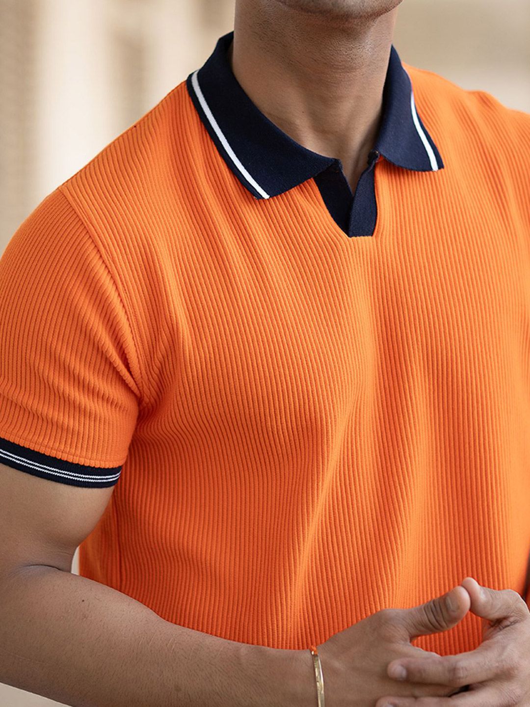 Powerlook Men Polo Collar T-shirt