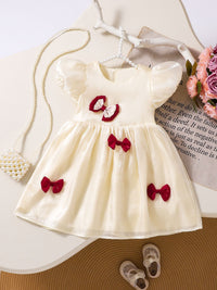 YK Girls Floral Fit & Flare Dress