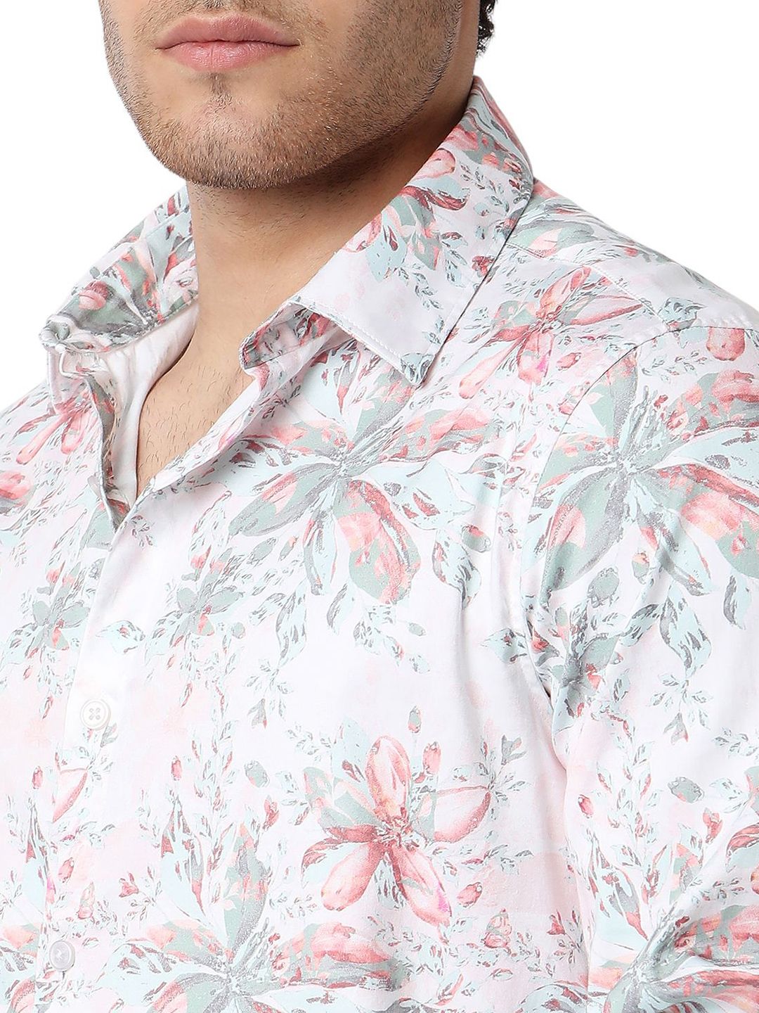 SPYKAR Men Slim Fit Floral Opaque Printed Casual Shirt