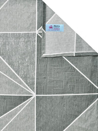 Myntra Elegant Homes Grey Geometric 300 TC King Bedsheet with 2 Pillow Covers