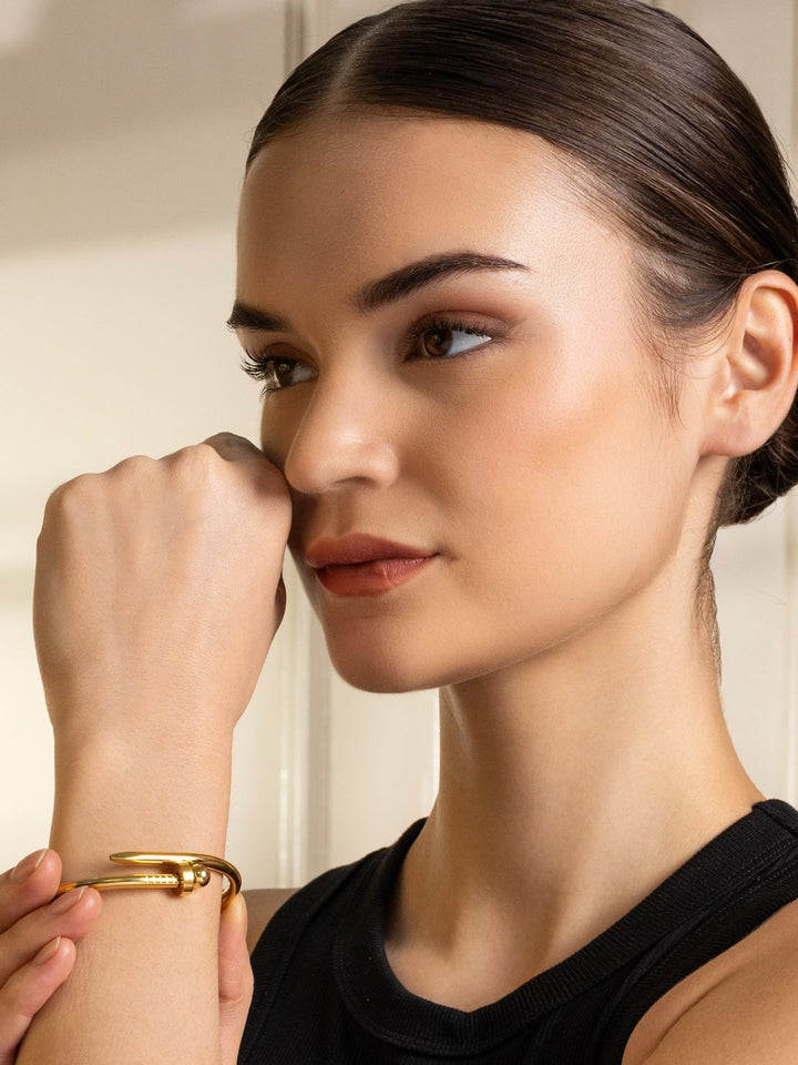 VOGUE PANASH Gold-Plated Bangle-Style Bracelet