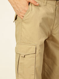 Thomas Scott Men Cricket Club Collection Cotton Mid-Rise Cargos Trousers