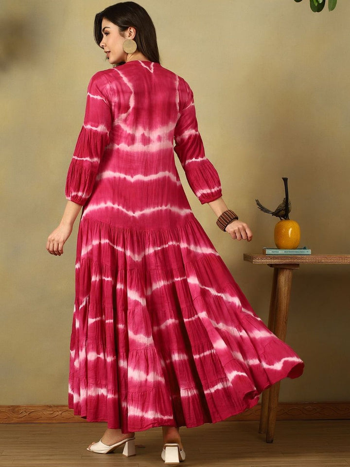 Mamicha Tie and Dye Dyed Maxi Dress