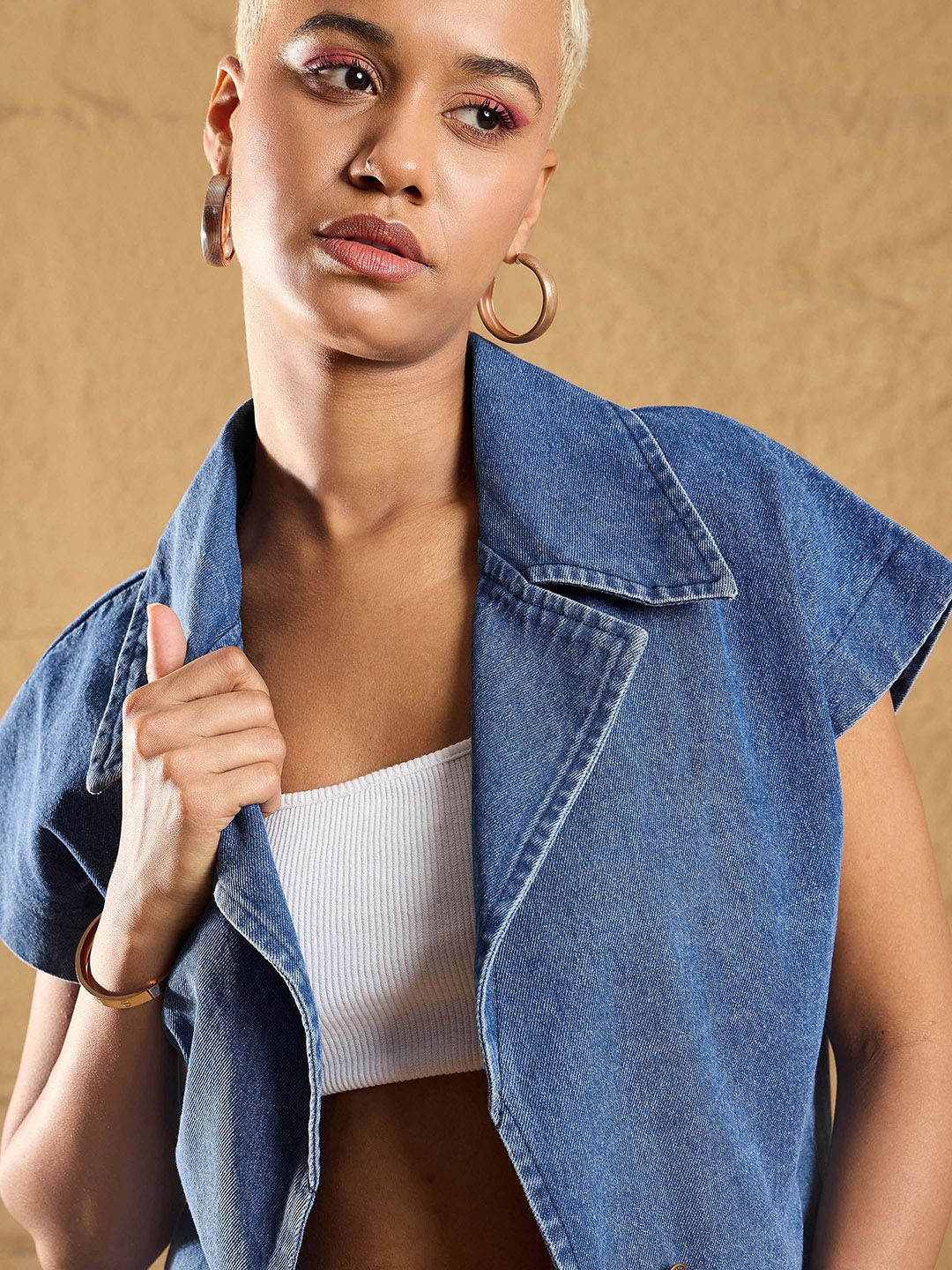 Sassafras wanita jaket denim