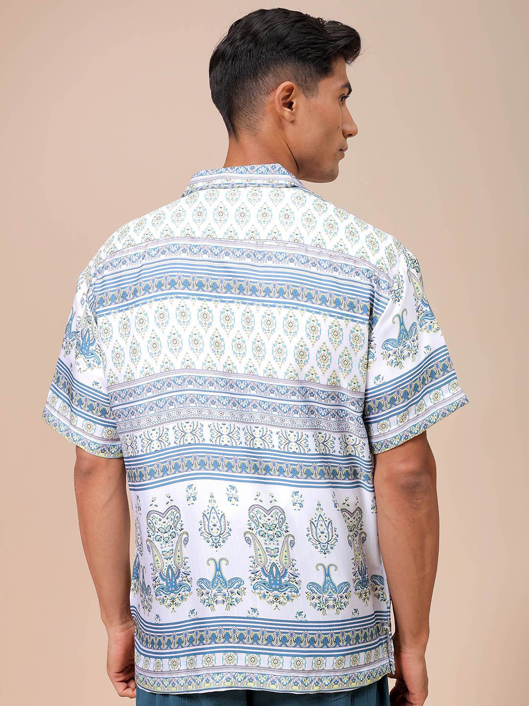 The Indian Garage Co Men Relaxed Fit Indie Printed Resortwear Shirt