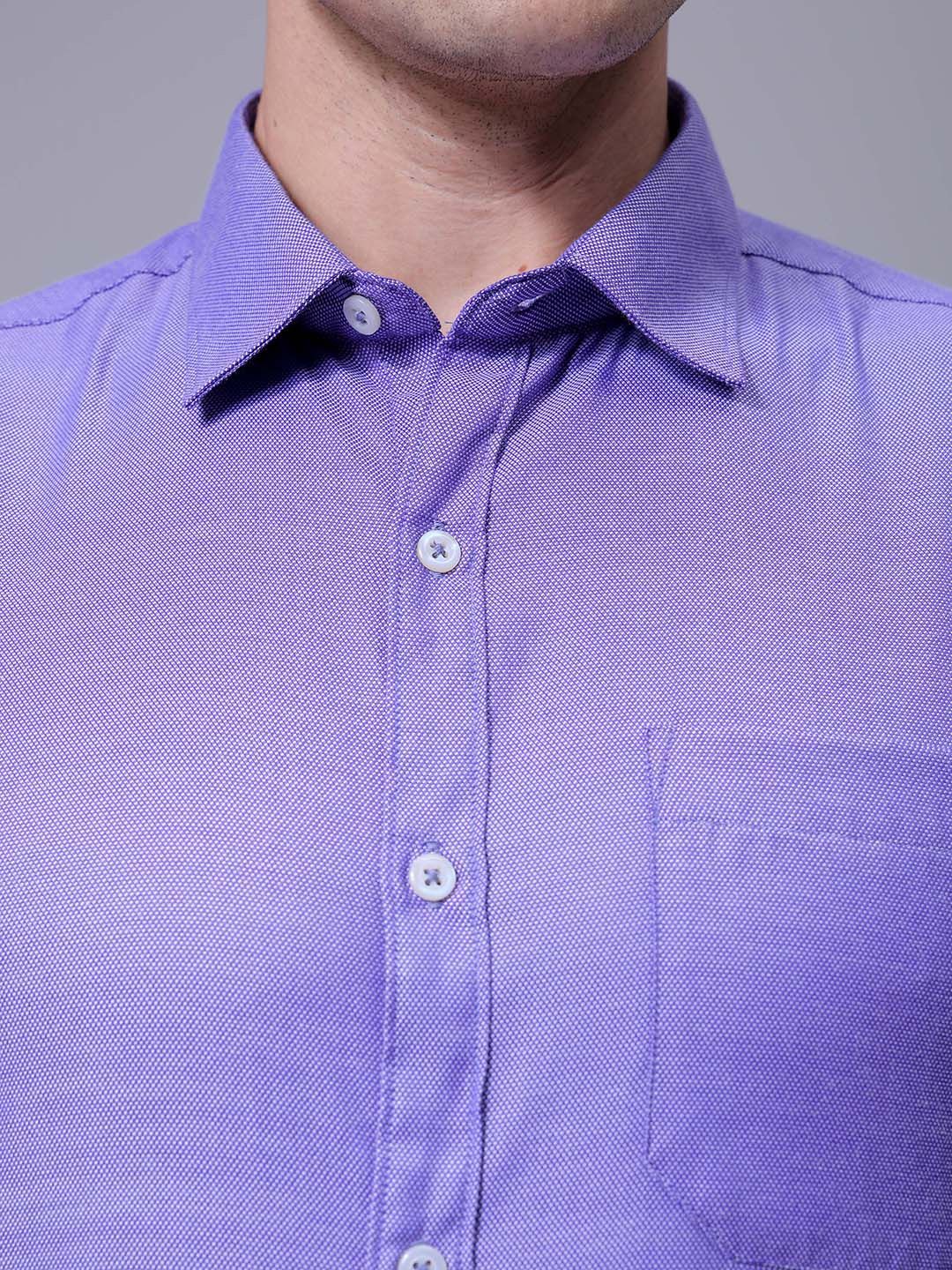 The Indian Garage Co. X Luxe Men Slim Fit Cutaway Collar Solid Formal Shirt