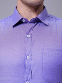 The Indian Garage Co. X Luxe Men Slim Fit Cutaway Collar Solid Formal Shirt