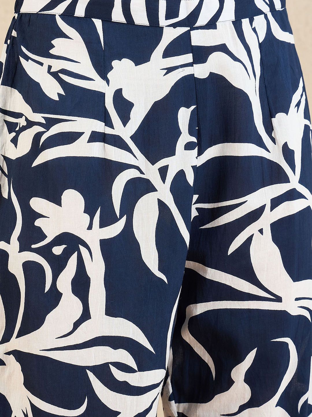 Indo Era Women Printed Regular Pure Cotton Kurta with Trousers